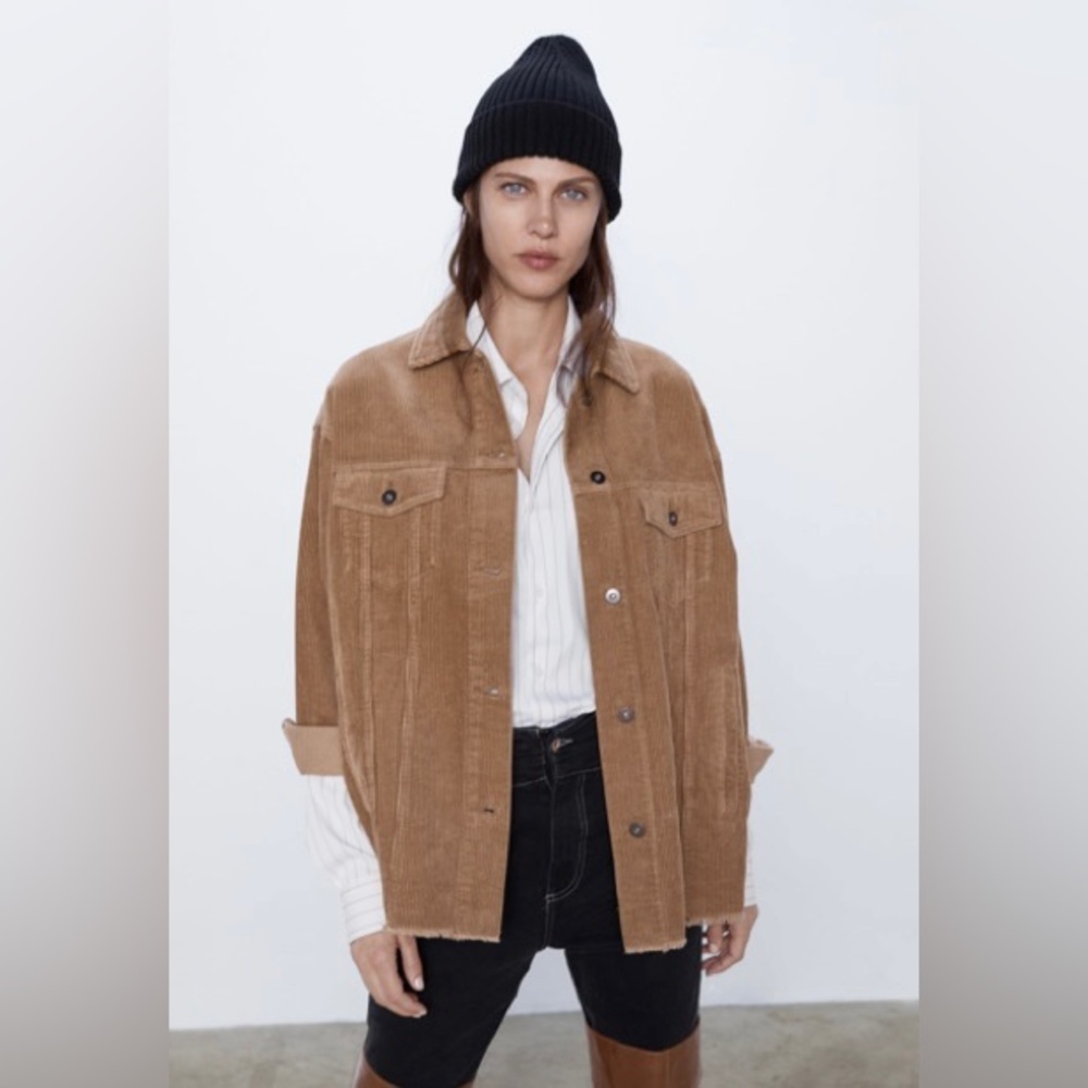 Zara Corduroy Jacket w/ Pockets - Pre Loved